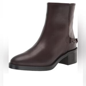 NWOT Women’s Franco Sarto L-colt Ankle Dark Brown Boots – Sz 9.5